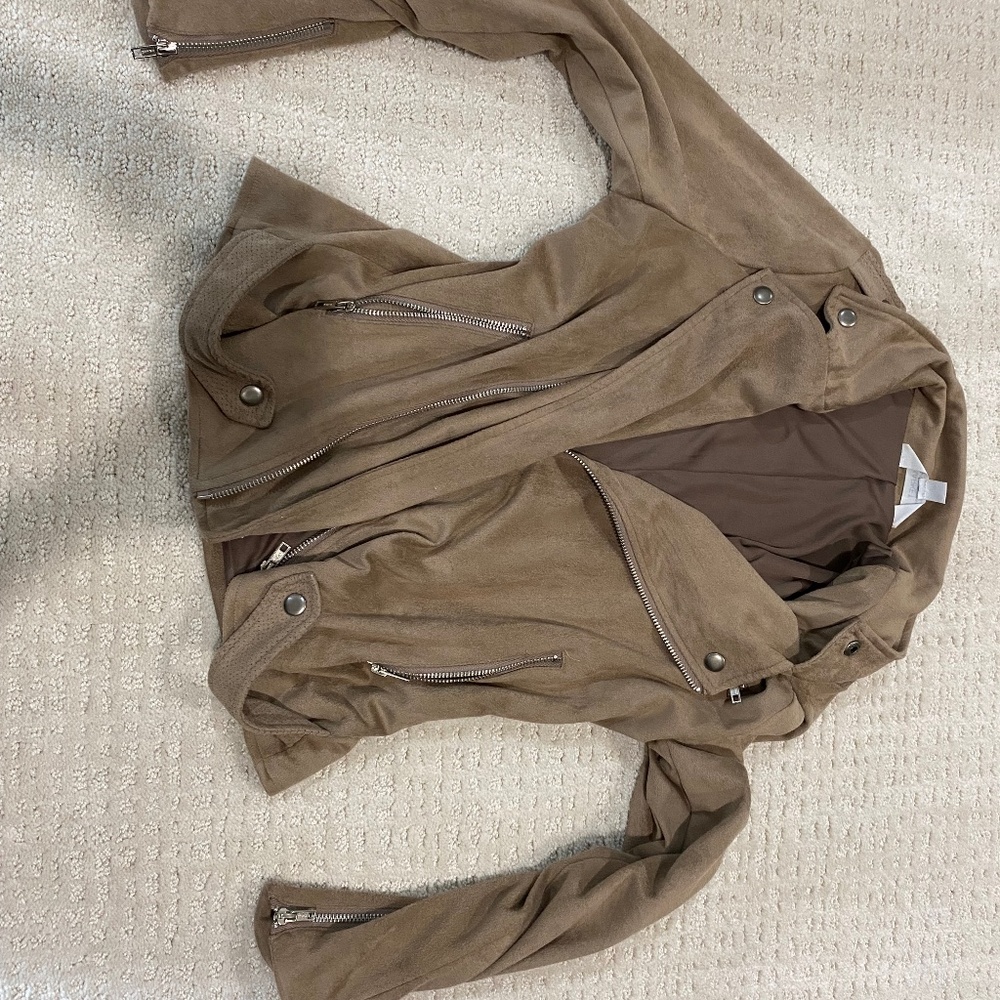 Faux suede jacket
